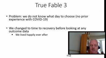  Michael Proschan (NIAID, NIH) uses fables as a means of presenting a number of examples.
