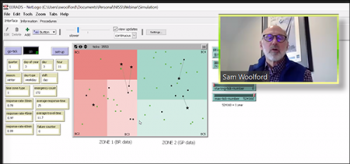 Sam Woolford (Bentley University) provides a live demo of the application that was developed for determining the frequency and response times of leaks for a gas utility company.