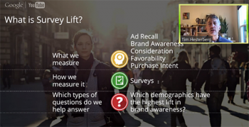 Tim Hesterberg (Google) explains what survey lift is and how Google has implemented this approach.