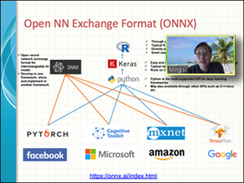 Ming Li (Amazon) reviews the various components of the Open Neural Network Exchange Format (ONNX).