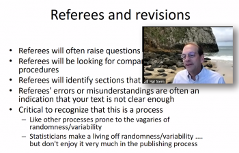 Hal Stern discusses the fine points of working with referees and responding to revision suggestions.