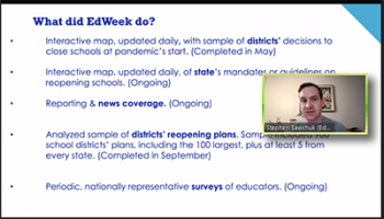 Stephen Sawchuk (Education Week) reviews that work that his publication has been involved in.