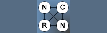 NCRN logo on blue grey background